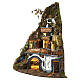 Corner village with waterfall, 95x60x55 cm, for 8-10 cm Neapolitan Nativity Scene s3