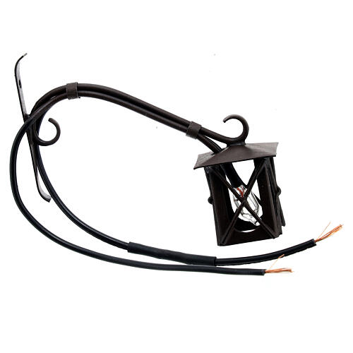 Lanterna Esterno Elena Con Braccio Di Sostegno | Diffusore Policarbonato | Alluminio | Max 60W Illuminazione Esterna Classica