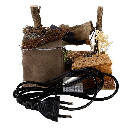 Hombre durmiendo belén napolitano 8 cm en movimiento 10x15x15 cm 6