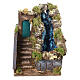 Chute d'eau avec escalier 25x15x25 cm crèche napolitaine 8 cm s1
