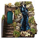 Cascata con scale presepe napoletano 8 cm 25x15x25 cm s2