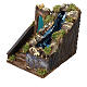 Cascata con scale presepe napoletano 8 cm 25x15x25 cm s3