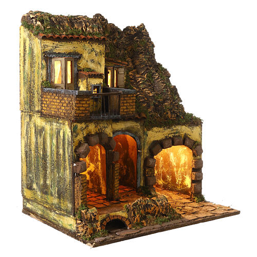 Bairro 60x55x45 cm para presépio napolitano séc. XVIII 4
