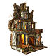 Neapolitan Nativity Scene of the 18th with balconies and oven 80x50x40 cm for 10-12 cm characters s4