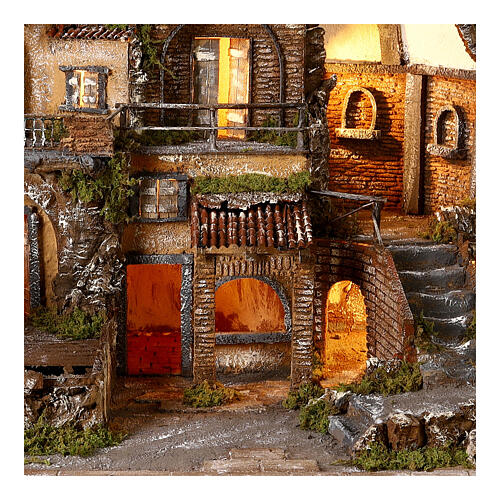 Bairro com cúpula em ruínas 60x65x50 cm para presépio napolitano séc. XVIII 2