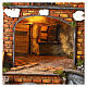 Borgo presepe 10 cm napoletano capanna luci 65x50x45 cm s2