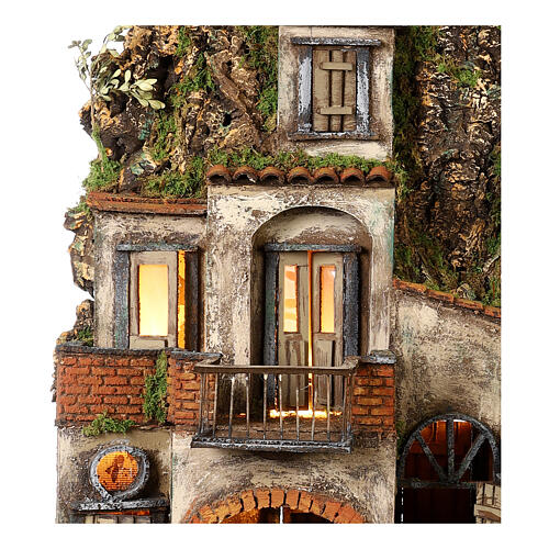 Village crèche XVIIIe siècle 70x50x40 cm crèche napolitaine 10 cm 2