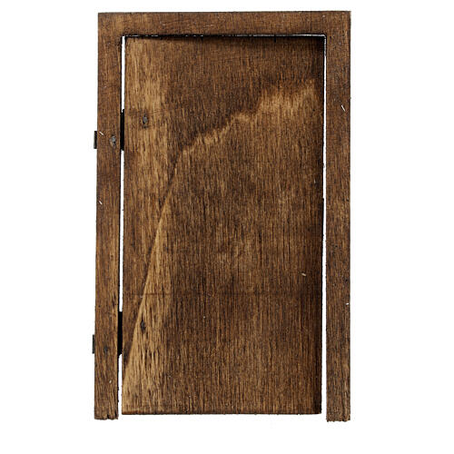 Porta de madeira 10x5 cm presépio napolitano de 8 cm 5