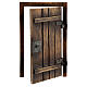 Porta de madeira 10x5 cm presépio napolitano de 8 cm s2