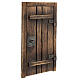 Porta de madeira 10x5 cm presépio napolitano de 8 cm s4