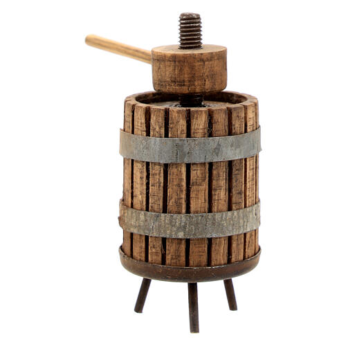 Neapolitan nativity scene wooden press 8 cm 5x5x2 cm 3