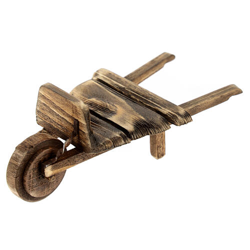 Neapolitan nativity scene wooden wheelbarrow 10 cm 15x5x5 cm 2