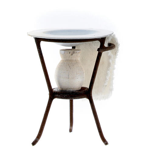 Wash basin stand for 10 cm Neapolitan Nativity Scene, 4x3 cm 2