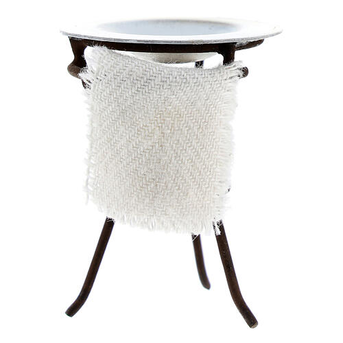 Wash basin stand for 10 cm Neapolitan Nativity Scene, 4x3 cm 3