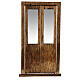 Porte-fenêtre bois 15x5 cm crèche napolitaine 10 cm s5