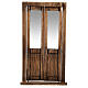 Porta balcone legno presepe napoletano 10 cm 15x5 cm s1
