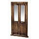 Drzwi balkonowe z drewna 15x5 cm, szopka neapolitańska 10 cm s3