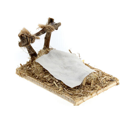 Culla presepe napoletano Gesù Bambino 4 cm 5x5x10 cm 3