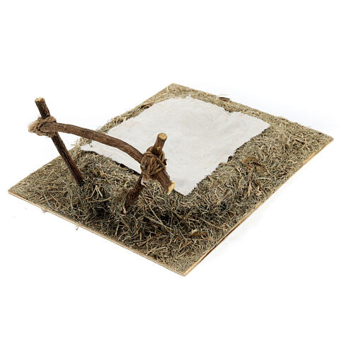 Crib for 16 cm Infant Jesus, 10x15x20 cm, Neapolitan Nativity Scene 4