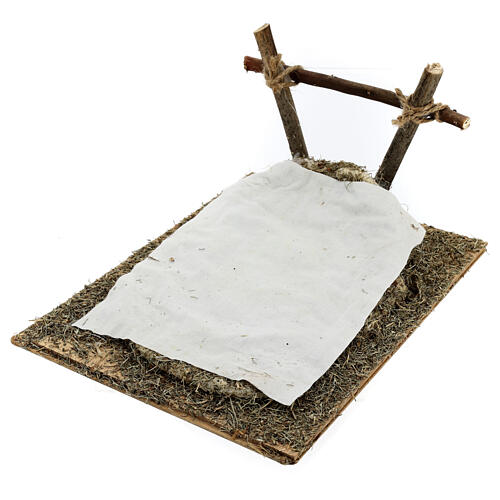 Crib for 21 cm Infant Jesus, 10x20x25 cm, Neapolitan Nativity Scene 3