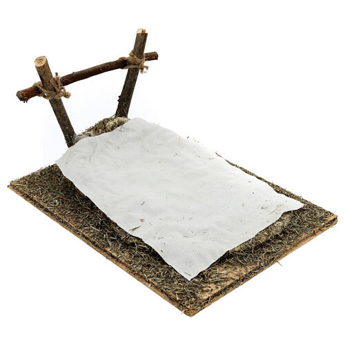 Berceau pour Enfant Jésus 10x20x25 cm crèche napolitaine 20 cm 2