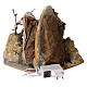 Cabana Natividade com abrigo e luzes 25x30x30 cm para presépio napolitano com figuras de 10 cm s4