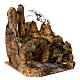 Grotta Natività Presepe Napoletano 8-10 cm luci scale 35x35x30 cm s3