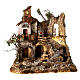 Borgo Presepe Napoletano 8 cm luci torrente scale 40x40x30 cm s1