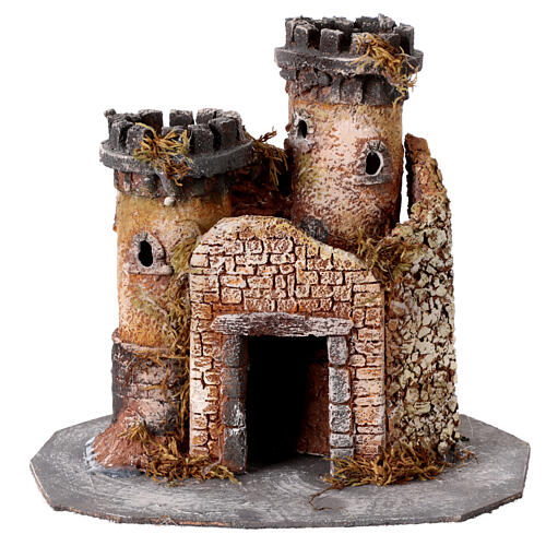 Casa in resina per presepe 10-12 cm 15x15x10 cm  5