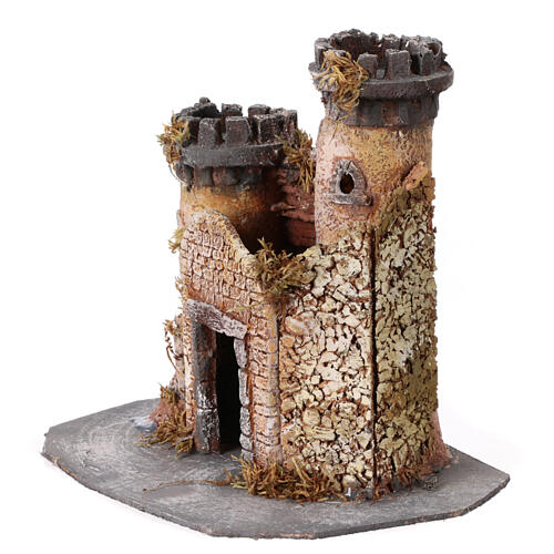 Casa in resina per presepe 10-12 cm 15x15x10 cm  6