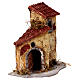 Resin house for 10-12 cm nativity scene 15x15x10 cm s3