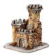 Resin and cork castle for 10-12 cm Nativity Scene, 15x15x15 cm s2
