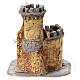 Resin and cork castle for 10-12 cm Nativity Scene, 15x15x15 cm s4