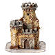 Château en résine et liège crèche 10-12 cm 15x15x15 cm s1