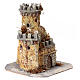 Castle figurine in resin and cork nativity scenes h 10-12 cm 15x15x15 cm s3