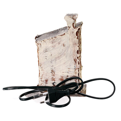 Forno pequenas dimensões de resina 15x10x10 cm para presépio 8-10 cm 4