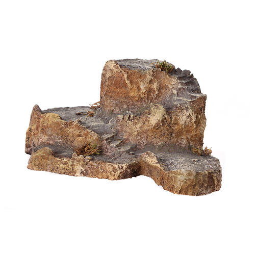 Rocky base for 10-12 cm Nativity Scene, 10x30x20 cm 2