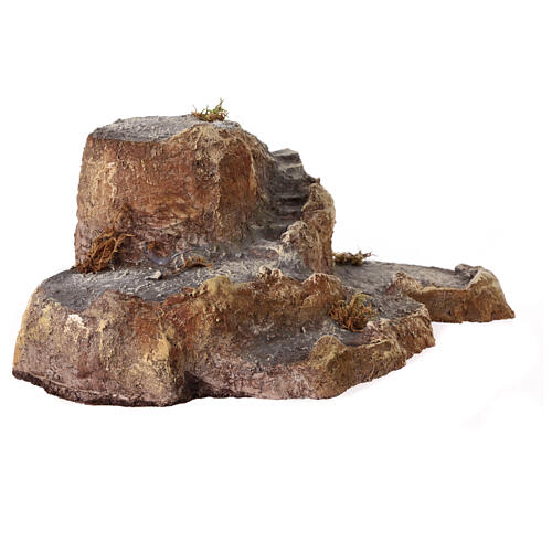 Rocky base for 10-12 cm Nativity Scene, 10x30x20 cm 3