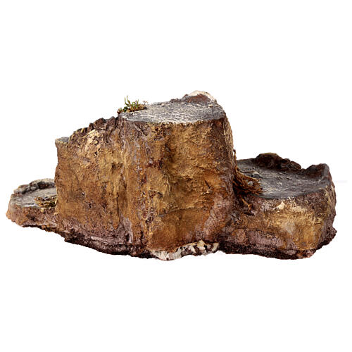 Rocky base for 10-12 cm Nativity Scene, 10x30x20 cm 4