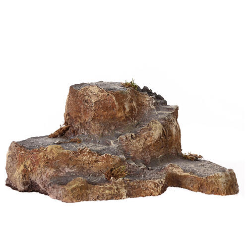 Base rocciosa decorazione 10-12 cm presepe 10x30x20 cm 1