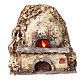 Resin oven with LED light for 10-12 cm Nativity Scene, 20x20x10 cm s1
