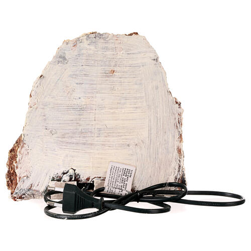Forno in resina led 10-12 cm presepe 20x20x10 cm  4