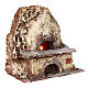 Forno in resina led 10-12 cm presepe 20x20x10 cm  s3