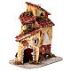 Resin house with LED oven for 10-12 cm Nativity Scene, 20x20x15 cm s3