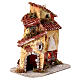 House with oven 10-12 cm LED light resin 20x20x15 cm s3
