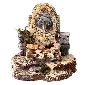 Resin water fountain for 8-10 cm nativity 10x10x15 cm
