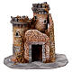 Castelo de resina e cortiça 20x25x20 cm para presépio de 6 cm s1