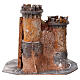 Castelo de resina e cortiça 20x25x20 cm para presépio de 6 cm s4