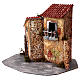 Resin house block for 10-12 cm Nativity Scene, 25x30x25 cm s2