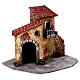 Casinha baixa resina 25x30x25 cm para presépio de 10-12 cm s3